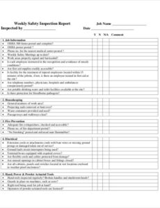 Fire Door Inspection Report Template Doc Example