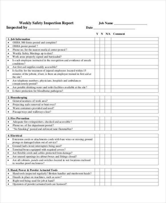Fire Door Inspection Report Template Doc Example