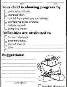 Free Behavior Report Template Pdf Example