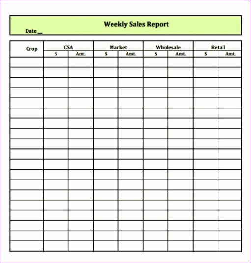 Free Commission Report Template Word Sample