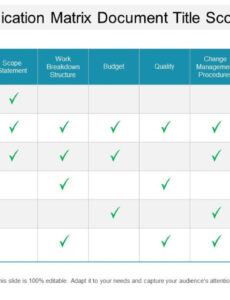 Free Communication Matrix Report Template Excel Example