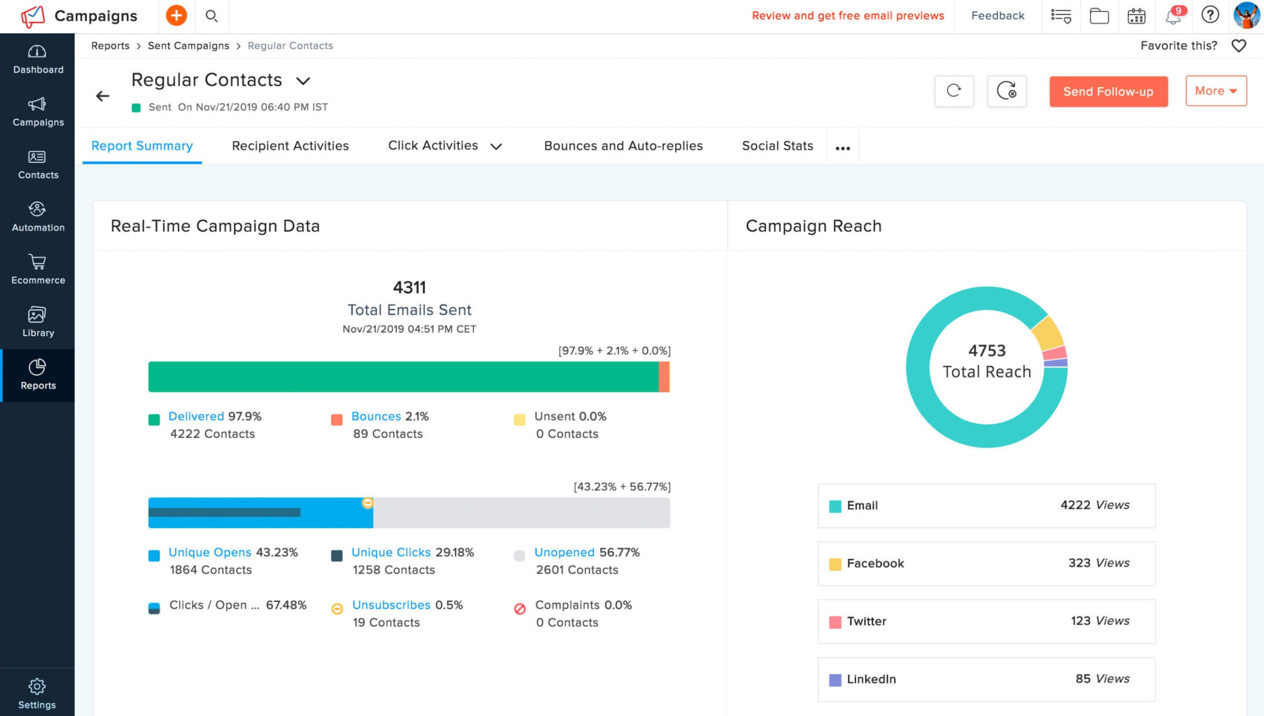 Free Email Marketing Report Template Pdf Sample