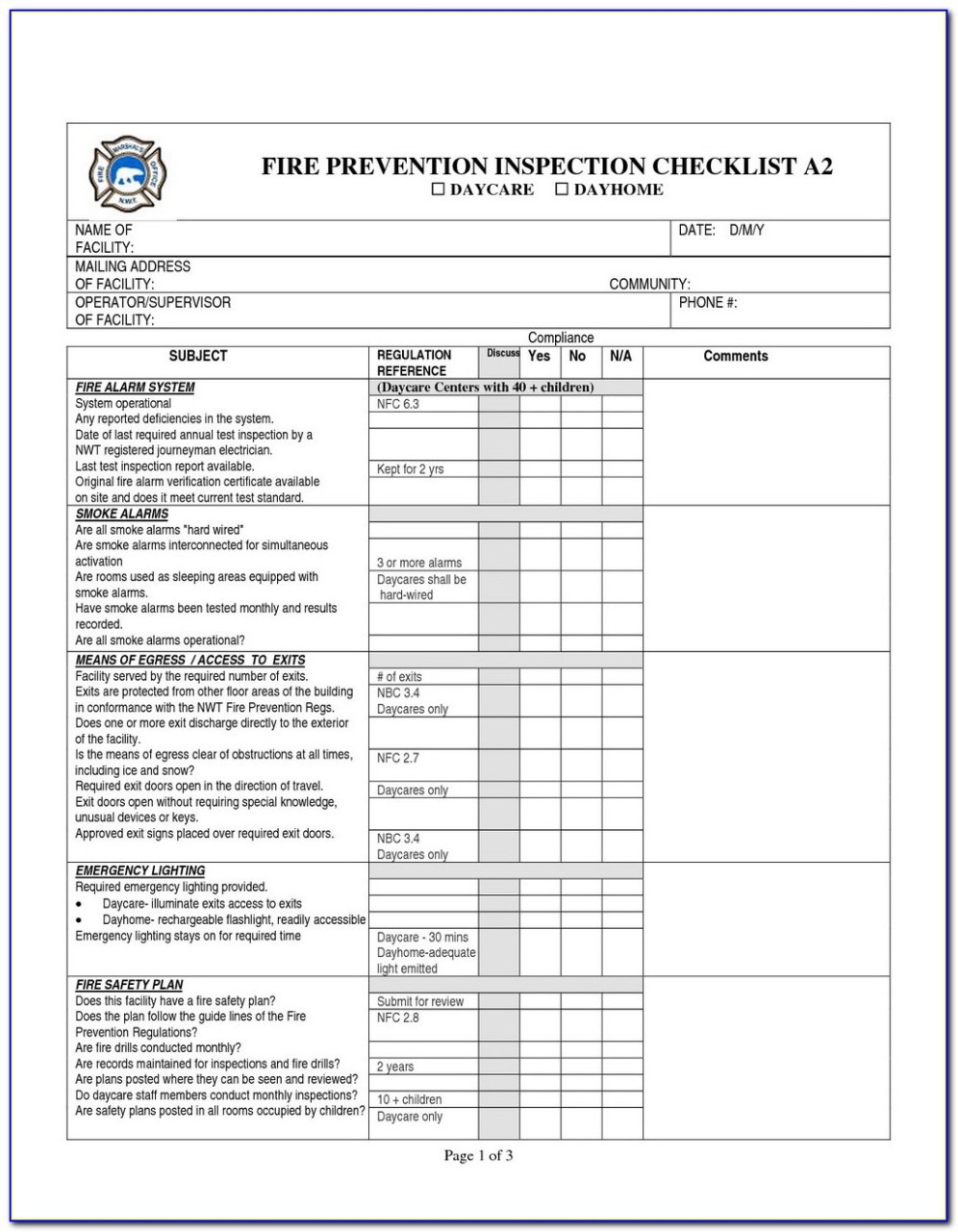 Free Fire Door Inspection Report Template Doc Sample