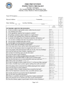 Free Fire Door Inspection Report Template Pdf Example