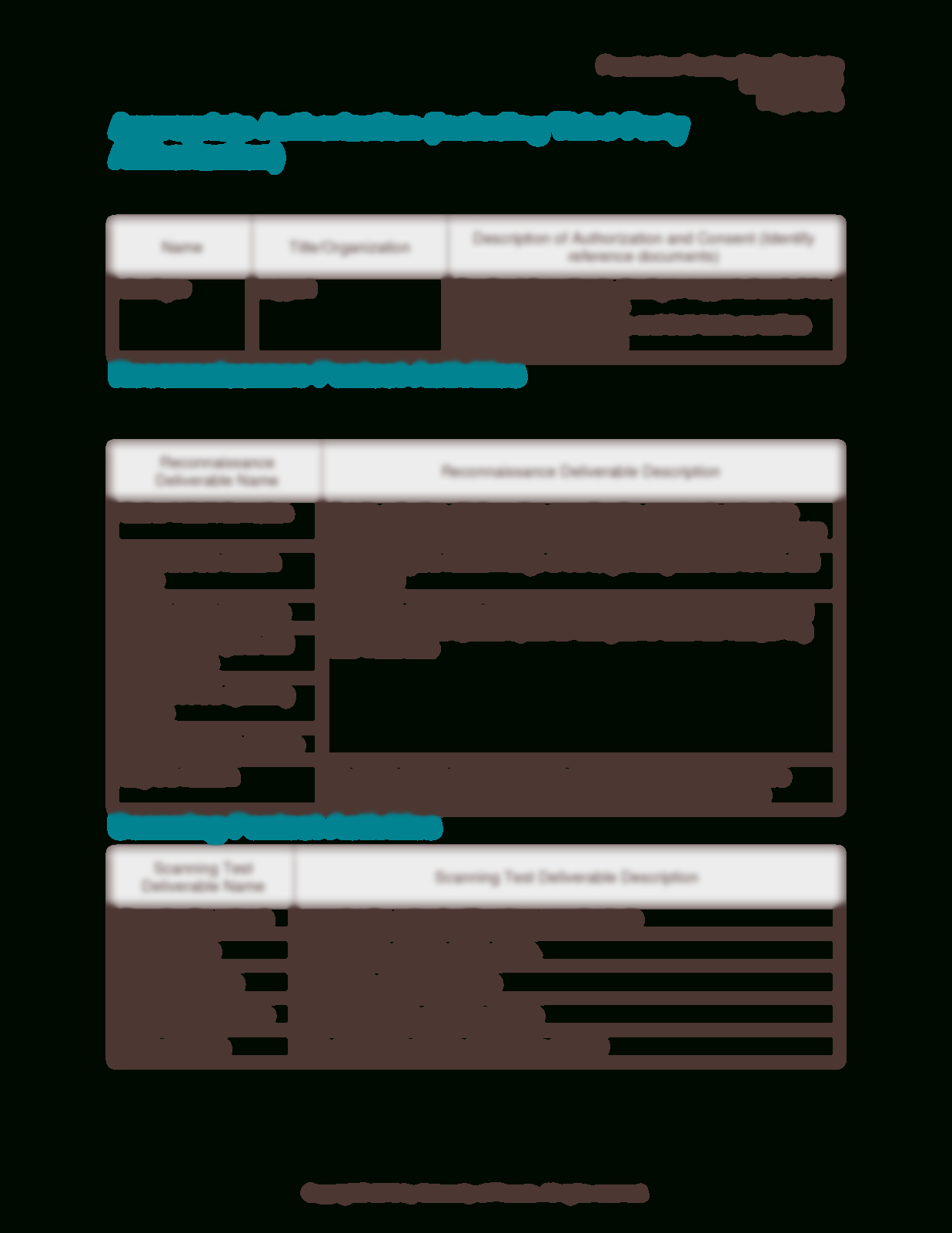 Free Penetration Test Report Template Word Sample