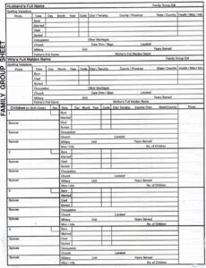 Printable Genealogy Research Report Template Word