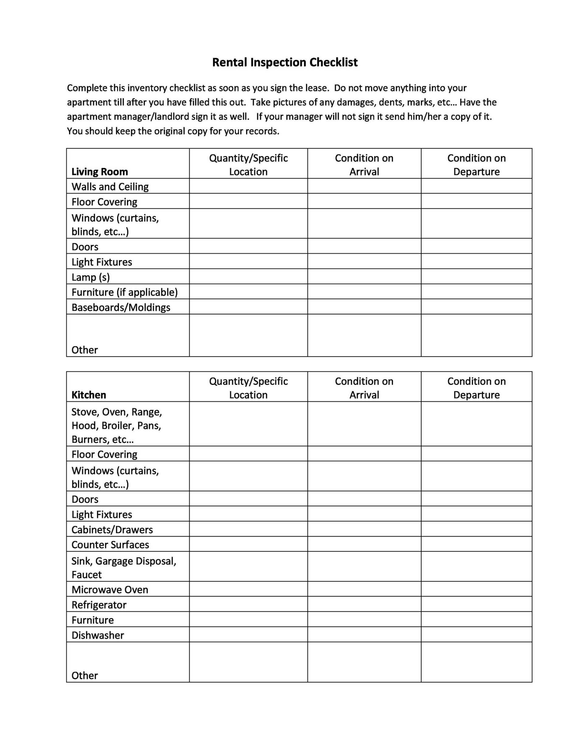 Printable Home Inspection Report Template Pdf Sample