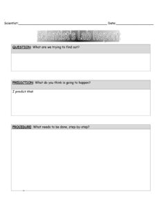 Printable Lab Report Template  Sample