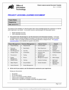 Printable Management Report Template Doc Sample