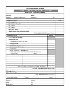 Printable Treasury Report Template Word Sample