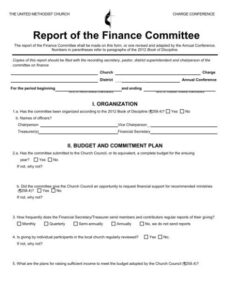 Professional Committee Report Template Pdf Example