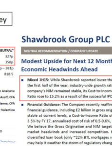 equity research report template excel