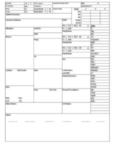 Professional Nursing Bedside Shift Report Template Doc