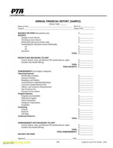 Treasury Report Template Excel