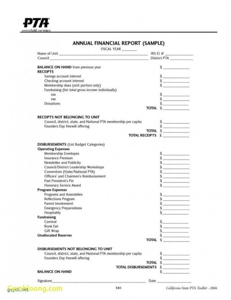 Treasury Report Template Excel