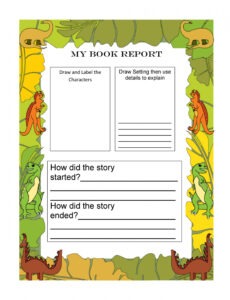 10 Printable Book Report Template For Adults Sample