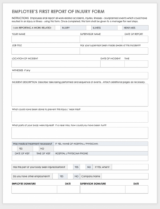 10 Printable Company Car Accident Report Template