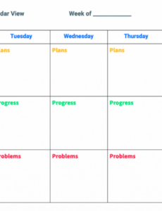 10  Student Weekly Progress Report Template Docs