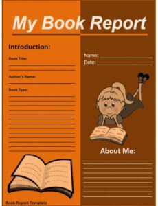 5  Book Report Template For Adults Pdf