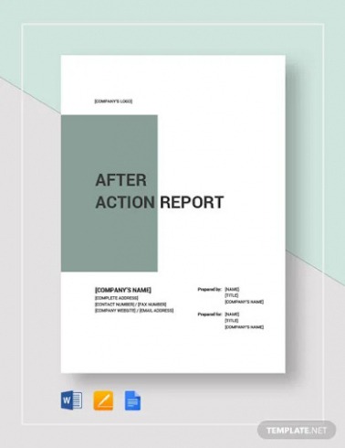 5 Editable Business After Action Report Template Sample