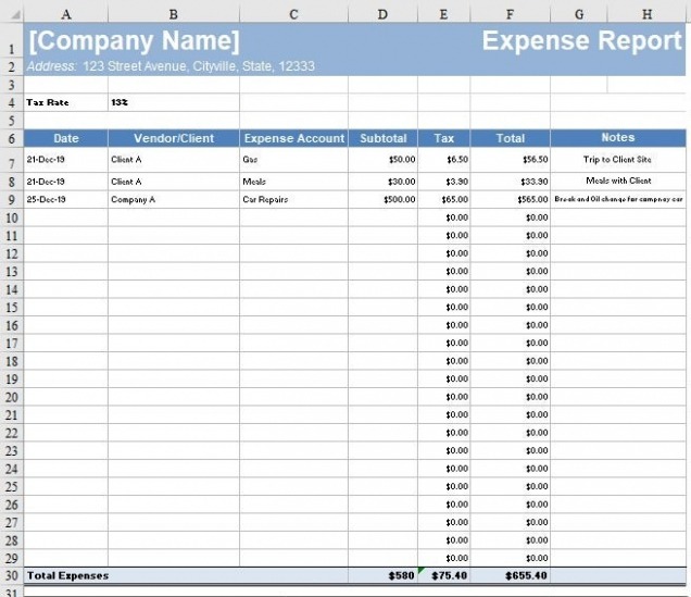 5 Editable Income And Expense Report Template Doc