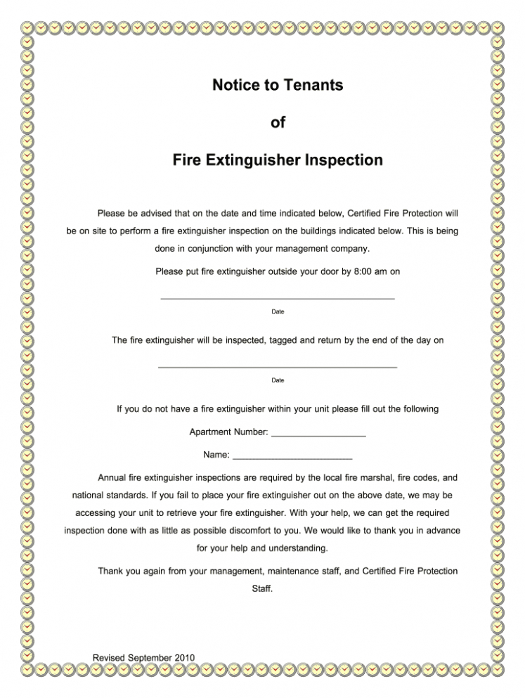 5 Printable Annual Fire Alarm Inspection Report Template Pdf