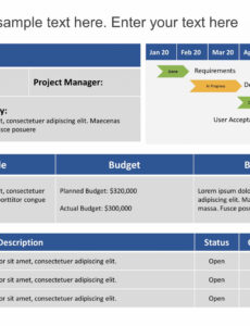 6 Printable Agile Project Management Status Report Template Example
