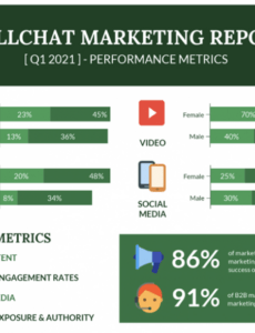 7} Editable Social Media Performance Report Template Word
