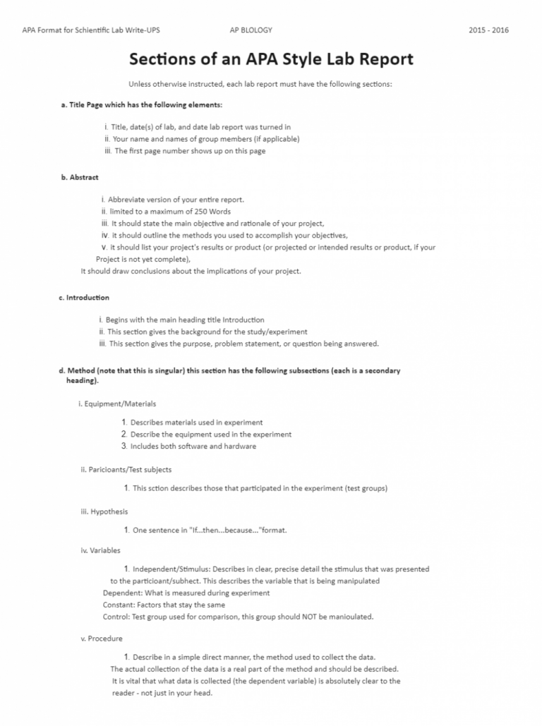 7 Printable Title Page Lab Report Template Example - Tacitproject