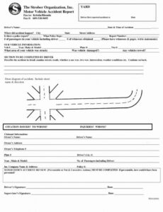 8  Company Vehicle Accident Report Template Pdf