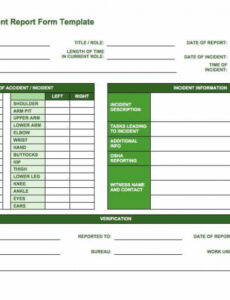 8 Printable Company Vehicle Accident Report Template Word