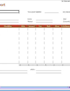 8  Travel And Expense Report Template Example