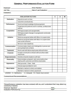 Best  Employee Monthly Performance Report Template Excel