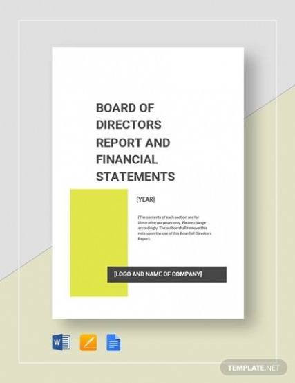 Best  Executive Director Monthly Board Report Template