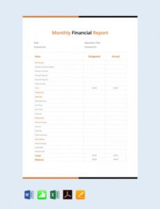 Best Printable Facility Management Monthly Report Template Docs