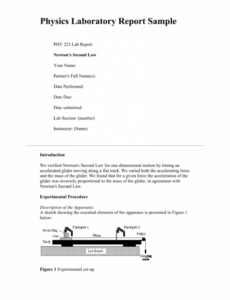 Best Printable Formal Science Lab Report Template Pdf