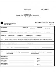 Free Printable Fire Alarm Test Report Template Example