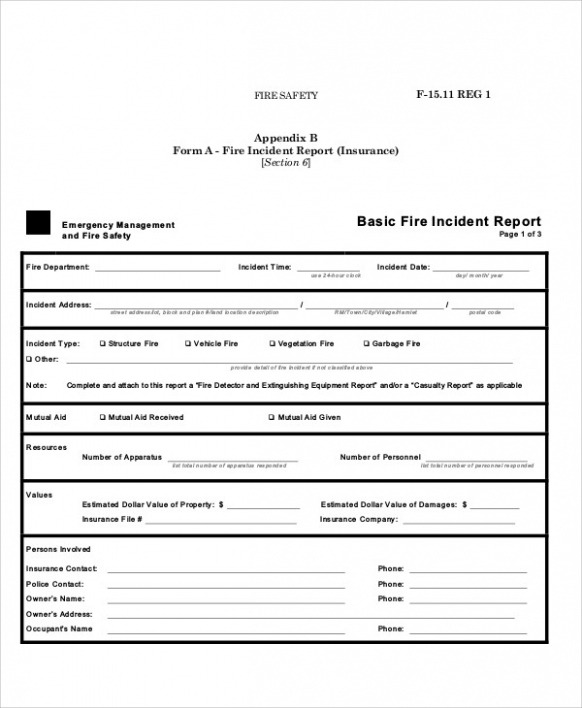 Free Printable Fire Alarm Test Report Template Example