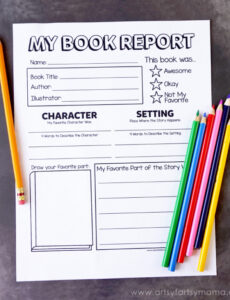 Top  1St Grade Book Report Template Docs