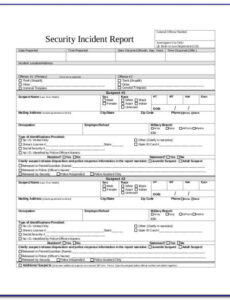 10  Cyber Incident After Action Report Template Excel