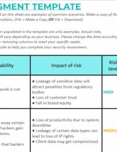 10  Cyber Security Risk Assessment Report Template Excel
