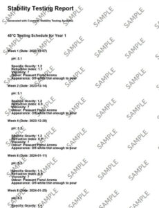 10 Editable Cosmetic Stability Test Report Template Pdf