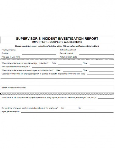 10 Editable Employee Relations Investigation Report Template Docx