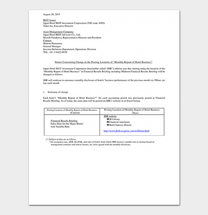 10 Editable General Manager Monthly Report Template Docs