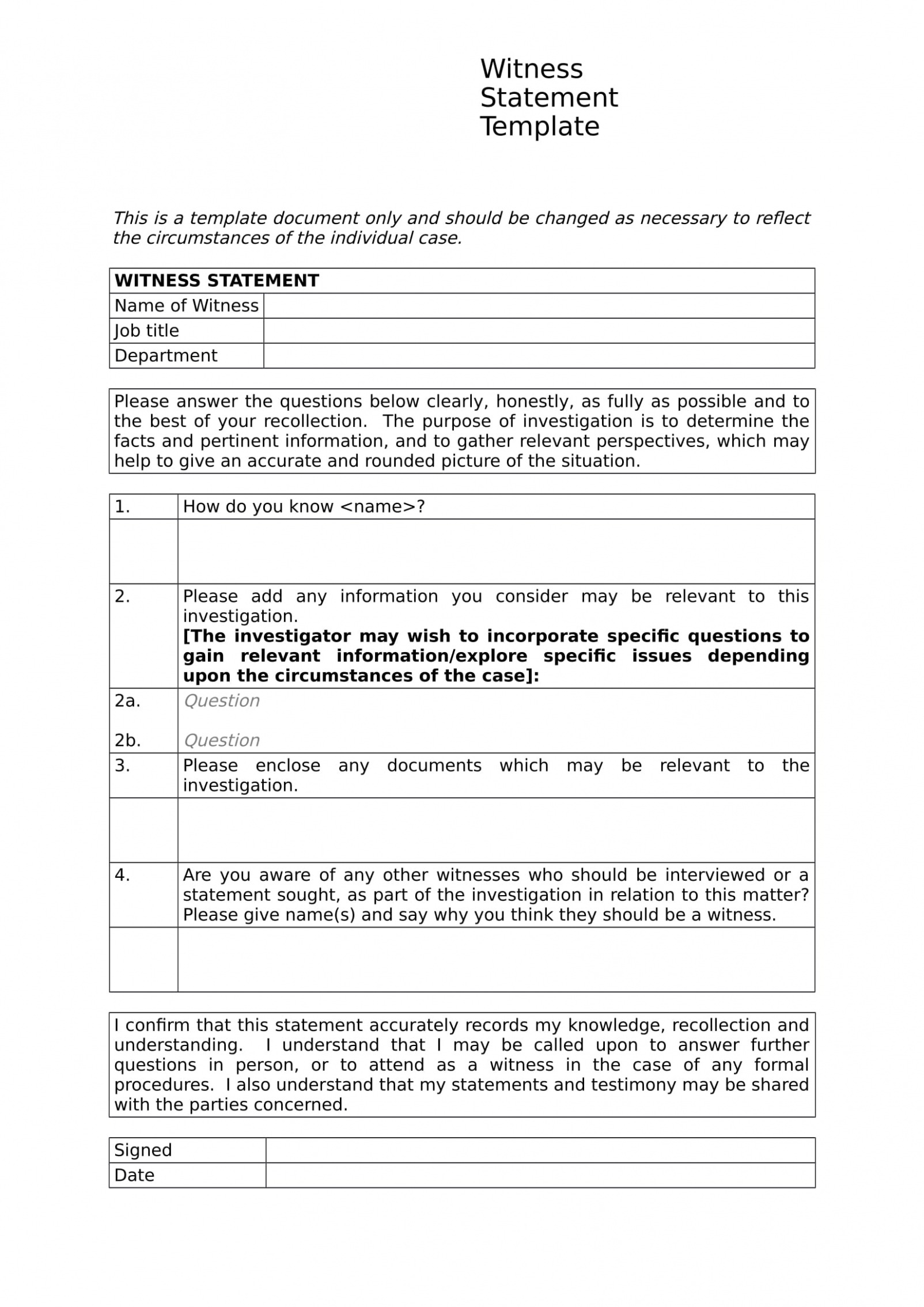 10  Employee Relations Investigation Report Template Example