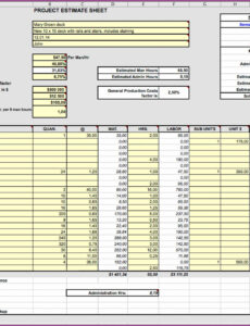 10 Printable Construction Job Cost Report Template