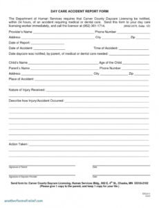 5  Car Accident Incident Report Template Excel