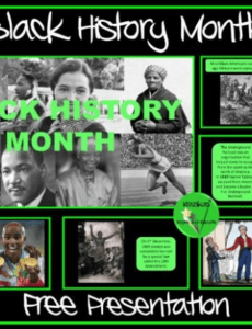 5 Printable Black History Month Report Template