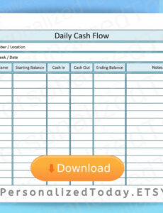 5 Printable Daily Cash Register Report Template