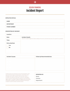 Human Resources Investigation Report Template